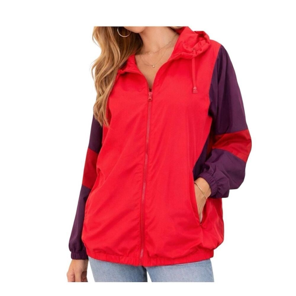 Victoria's Secret PINK colorblock windbreaker EUC